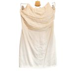 Michael Costello x REVOLVE Ruched Bardot Mini‎ Dress in Ivory Size M Size M Photo 2