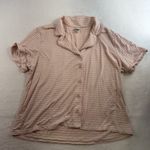 HANNA ANDERSSON Women's XL Pajama Set Short Sleeve Shorts in HannaSoft Striped Pink Photo 3