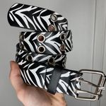 Zebra Print Grommet Belt Photo 0