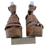 Bed Stu Roan by  Corey Distressed Leather Platform Sandals Size 9.5 Photo 3