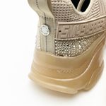 Steve Madden Maxima Blush Bedazzled Rhinestones Lace Up Chunky Sneakers, Size 8 Photo 12