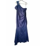 David Meister NWT Blue One Shoulder Jeweled Gown - Size 22 Photo 3