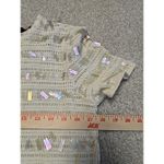 J.Crew Womens Crochet Ivory Short Sleeve Top Shirt Sequins Party Going Out Sz S Photo 9