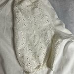 Unique spectrum  White Eyelet Blouse Photo 2