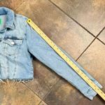 Guess  Cropped Denim Jacket Raw Hem Medium Photo 3