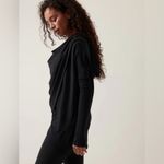 Athleta Purana Wrap Sweatshirt XS Black NWOT Photo 1