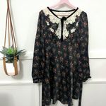 NWT Doen Iveline Dress in Fleur du Palais Long Sleeve Floral Size XXL Black Photo 1