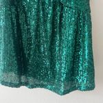 love on a hanger M Green Sequin Tank Cami Dressy Top Y2K Club U Front Photo 3