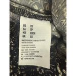 American Eagle ‎ black blue white XS Paisley Floral Smocked Waist  Pant boho Y2K Photo 3