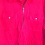 Talbots  L Quarter Zip Cargo Pocketed Pullover Sweatshirt in Red Photo 1