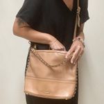 Rebecca Minkoff  Blythe Convertible Crossbody ➡️ Hobo Bag Tan Gold Hardware READ Photo 12
