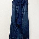 Moschino Silk Navy Blue Dress 6 Photo 0