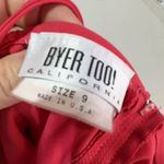 Vintage Byer Too Women's Sleeveless Spaghetti Strap Mini Dress Coral Pink Size 9 Pink Photo 3