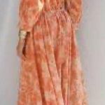 Jen's Pirate Booty Jen’s Pirate Booty Ashbury Swirl Maiden Robe Eyelet Apricot Dress Kimono Duster Photo 1