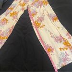 Molly green  Split Thigh Flowy Boho Watercolor Floral Pants Size Small Photo 8