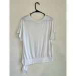 NWT Korye V Neck White Tie Knot Detail Relaxed Fit Cap Sleeve Size Large Photo 1