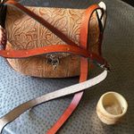 Genuine Leather Tooled Crossbody Purse Mexico Photo 4