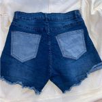 Crazy Train Two-Toned Denim Shorts Photo 2