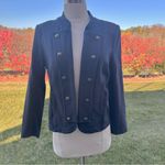 Tommy Hilfiger  Navy Blue Military Style Jacket Blazer Size S Photo 6