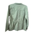 Sonoma Women's  Goods For Life Jacket Size M Green Patch Pocket Utility NWT Photo 5