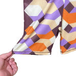 ZARA Geometric Print Bike Shorts Purple Orange Size Medium Photo 5