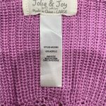 Jolie & Joy Women's Pink Knit Top Purple Size L Photo 1