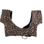 Oasis Bardot Bikini Top Leopard Animal Print Swim Beach Pink NWT Size UK12/US8 Photo 4