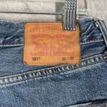 Levi's  501 Shorts‎ Womens 14 32 Blue Original Denim Casual Classic Rugged Cutoffs Photo 4