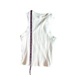 ZARA  Tank Top White Ribbed Stretch Size Small Excellent Condition Round Neck Photo 3