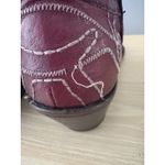 Mark Nason Red Leather Boots Womens 6 Ankle Roses Rocker Vero Cuoio Italy Boho Photo 8