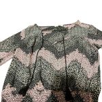 Love, Fire Black, White, and Pink Love Fire Long Sleeve Top With Chevron Design Photo 1