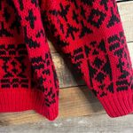 Paris Sport Club Red And Black‎ Button Front Crop Cardigan Size Small Photo 3