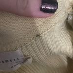 Dreamers By Debut Yellow Collared ribbed Long Sleeve Cropped v neck Sweater S Photo 11