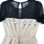 Taylor Dress Women 6 Black Champagne Lace Pleated A Line Formal Cocktail Holiday Photo 6