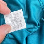 Luxology  Emmy Teal Floral Tunic Long Sleeve Chiffon Sheer Top size XL Photo 9