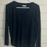 Madewell  Black V Neck Long Sleeve Top size S Photo 3
