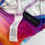 La Blanca Sunset Shores Swimsuit SZ 8 One Shoulder Ombre NWT Rainbow Multicolor Photo 4