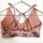Athleta  Solace Women's Floral‎ Athletic Workout Sports Bra Pink Loungewear Photo 5