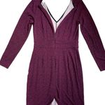 V neck surplice midi dress Purple Size 8 Photo 6