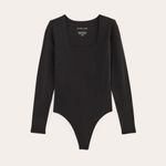 Everlane THE LONG-SLEEVE SUPIMA® SQUARE-NECK BODYSUIT Photo 1
