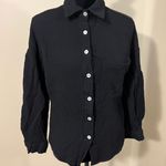 Two piece set loose oversized shirt high waisted pants high rise shorts summer s Black Photo 6