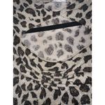 CACHE Women’s Animal Print Cutout Shimmer Size M Rayon Spandex Blend Sweater Size M Photo 9