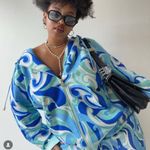 Hill House The Allie Zip-Up Hoodie Ocean Kaleidoscope NWT Size Medium Photo 4