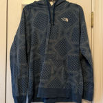 The North Face Women’s Navy Blue Bandana Geometric Pattern Hoodie Size XL Photo 0