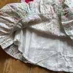 INDIKAH Chic White and Pink Corset Mini Ruffle Dress Medium NWT Photo 9