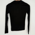 Madewell Drapey Rib Long-Sleeve Polo Top Size XXS Photo 8