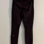 Lululemon Like new  navy leggings with pockets and zipper on back size US 6 Photo 4