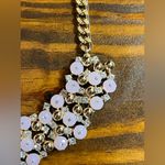 Lilly Pulitzer  NWT Gold Necklace Pink Faceted Bead Rhinestones gold tone preppy Photo 3