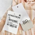 BP New Plaid Sweetheart Neck Peplum Puff Sleeve Photo 15