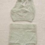 Kimchi Blue Urban Outfitters  Fluffy fuzzy 2 Piece Top With Shorts Photo 0